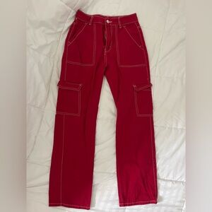 Red Cargo Pants